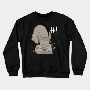 Fox Eastern Gray Japanese Squirrel Lover Squirrel Crewneck Sweatshirt